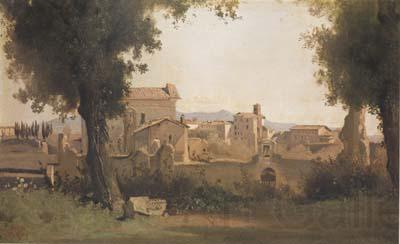 Jean Baptiste Camille  Corot Vue des Jardins Farnese a Rome (mk11) Norge oil painting art
